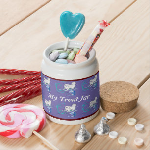 Candy Jar with a Surfing Sammy " Catch the Wave"