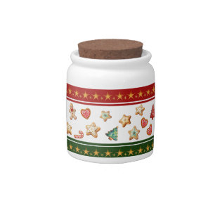 Candy Jar with Christmas Cookies