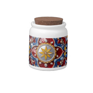 Candy Jar with Colombian Colors Design