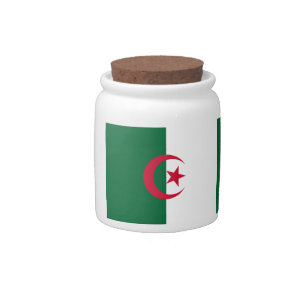 Candy Jar with flag of Algeria