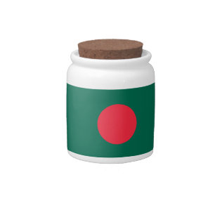 Candy Jar with flag of Bangladesh