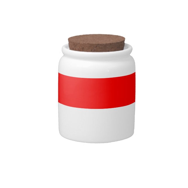 Candy Jar with flag of Indonesia (Front)