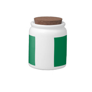 Candy Jar with flag of Nigeria
