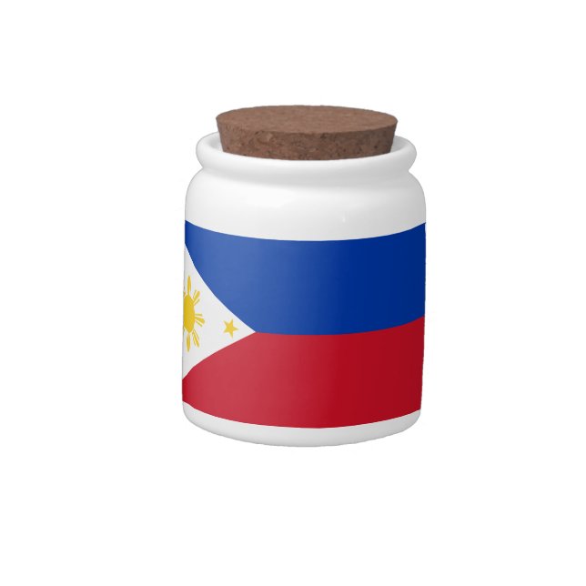 Candy Jar with flag of Philippines (Left)