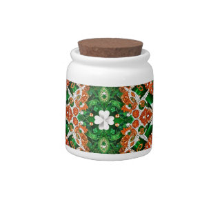 Candy Jar with Ireland Colors Design