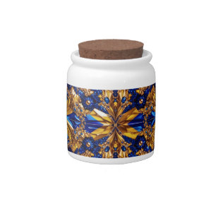 Candy Jar with Sweden Colors Design