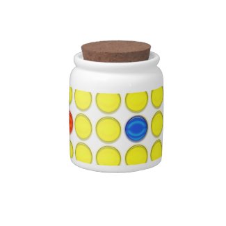 Candy Jar - Yellow dots
