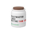 TOASTMASTER LUNCH MEETING  Candy Jars