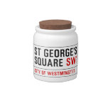 St George's  Square  Candy Jars