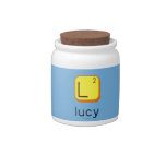 
 L
 lucy  Candy Jars