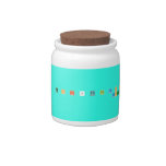 A b c d e f  g h I j k l m n o p q are s t
 you v with x y z  Candy Jars