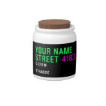 Your Name Street  Candy Jars