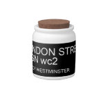 LONDON STREET SIGN  Candy Jars