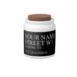 Your Name Street  Candy Jars