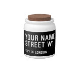 Your Name Street  Candy Jars