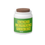 Game
 Letter
 Tiles  Candy Jars