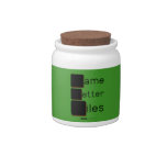 Game
 Letter
 Tiles  Candy Jars