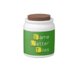 Game Letter Tiles  Candy Jars