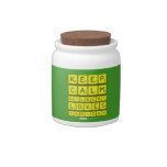 Keep 
 Calm 
 Gilbert 
 Loves 
 Faridah   Candy Jars