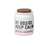 RT 002/02 KEEP CALM  Candy Jars