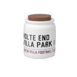 HOLTE END VILLA PARK  Candy Jars