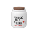 Periodic Table Writer  Candy Jars