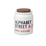 Alphabet  Street  Candy Jars