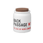 Back Passage  Candy Jars