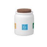 C H Co La Te  Candy Jars