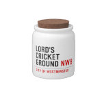 LORD'S CRICKET GROUND  Candy Jars