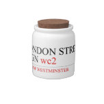 LONDON STREET SIGN  Candy Jars