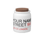 Your Name Street  Candy Jars