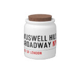 MUSWELL HILL BROADWAY  Candy Jars