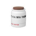 I LOVE KIA MIA THOMPSON    Candy Jars