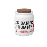 Jack Daniels Old Number  Candy Jars