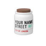Your Name Street  Candy Jars