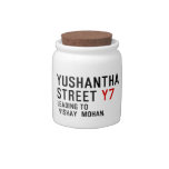 Yushantha  Street  Candy Jars
