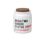 muhatma gandhi statue  Candy Jars