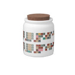 Never gonna give you up
 Never gonna let you down
 Never gonna run around 
 and desert you
 
 Never gonna make you cry
 Never gonna say goodbye
 Never gonna tell a lie
 and hurt you  Candy Jars