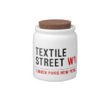 Textile Street  Candy Jars
