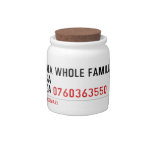 Ma whole familiA Sa Za  Candy Jars