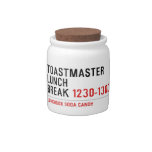 Toastmaster Lunch break  Candy Jars