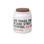 JANE SHAGS JIM 50 DANE STREET LIVERPOOL  Candy Jars