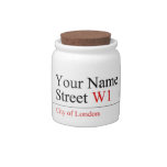 Your Name Street  Candy Jars