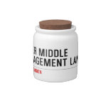 Upper Middle Management Lane  Candy Jars