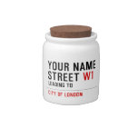 Your Name Street  Candy Jars