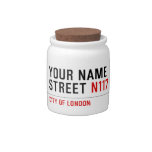 Your Name Street  Candy Jars