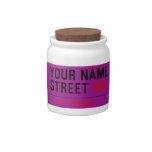 Your Name Street  Candy Jars