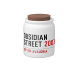 Obsidian Street  Candy Jars
