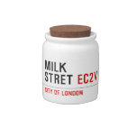 Milk  Stret  Candy Jars